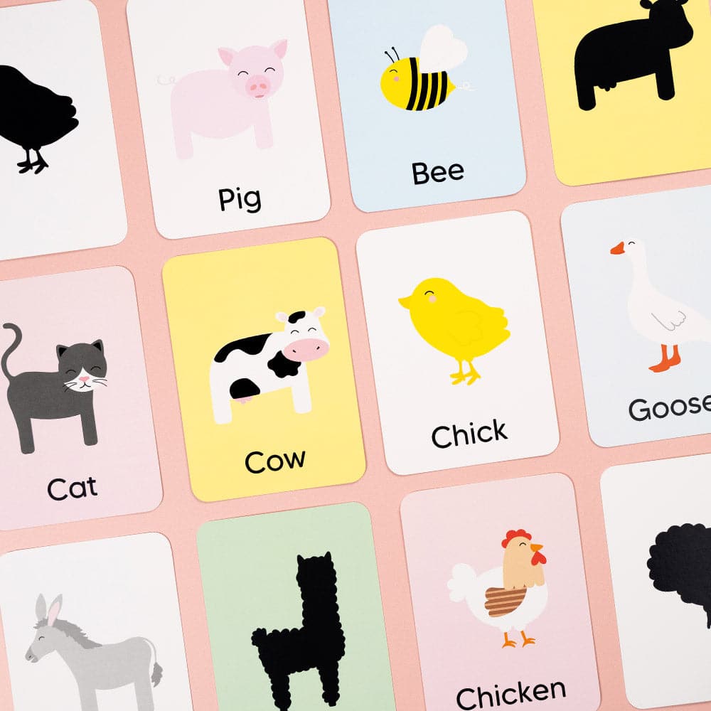 Cartes Flash des Premiers Animaux de Ferme