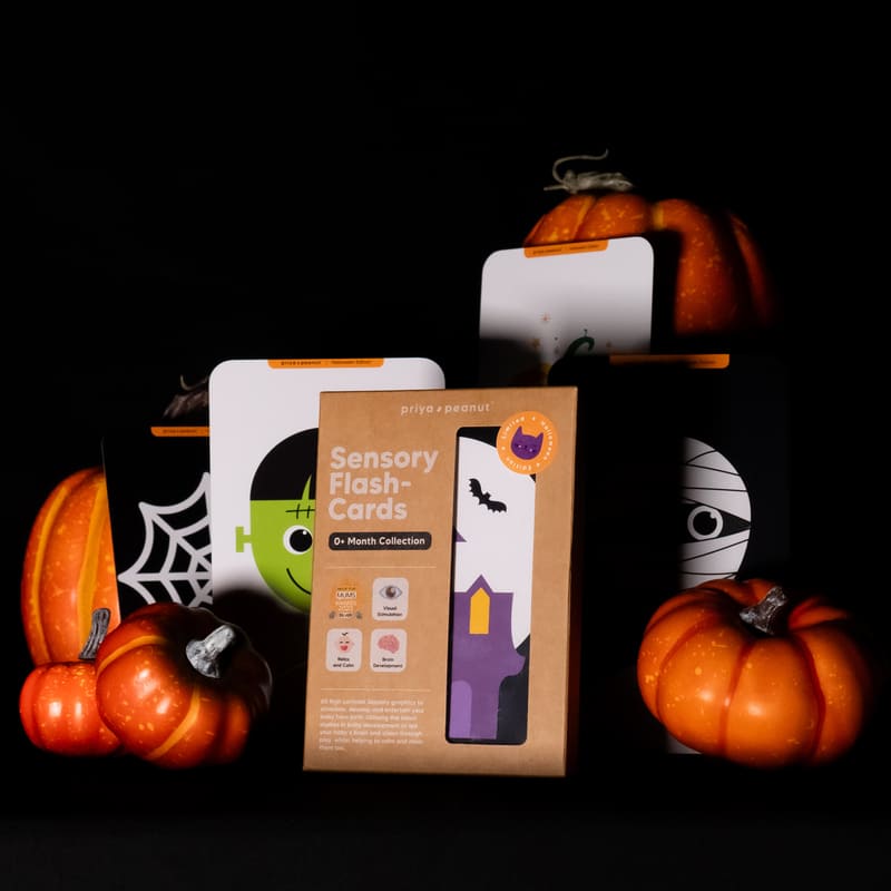 Halloween Sensory Flash Cards (0+ Month)