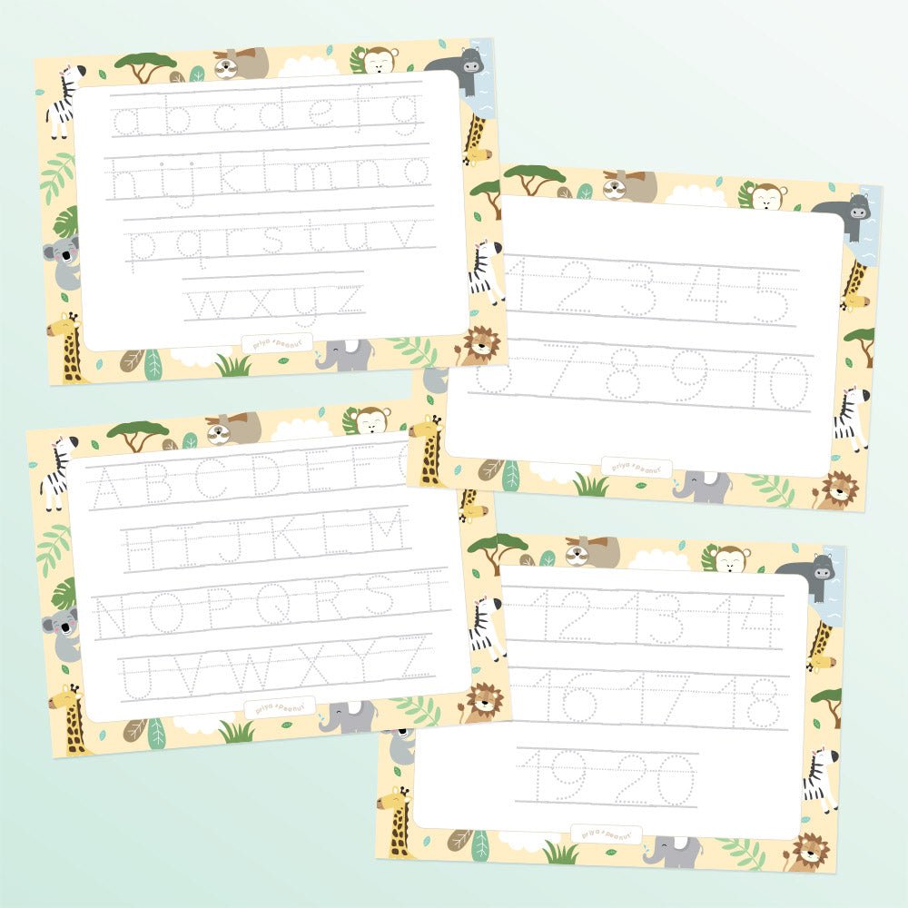 Tappetini per Scrivere Lettere e Numeri