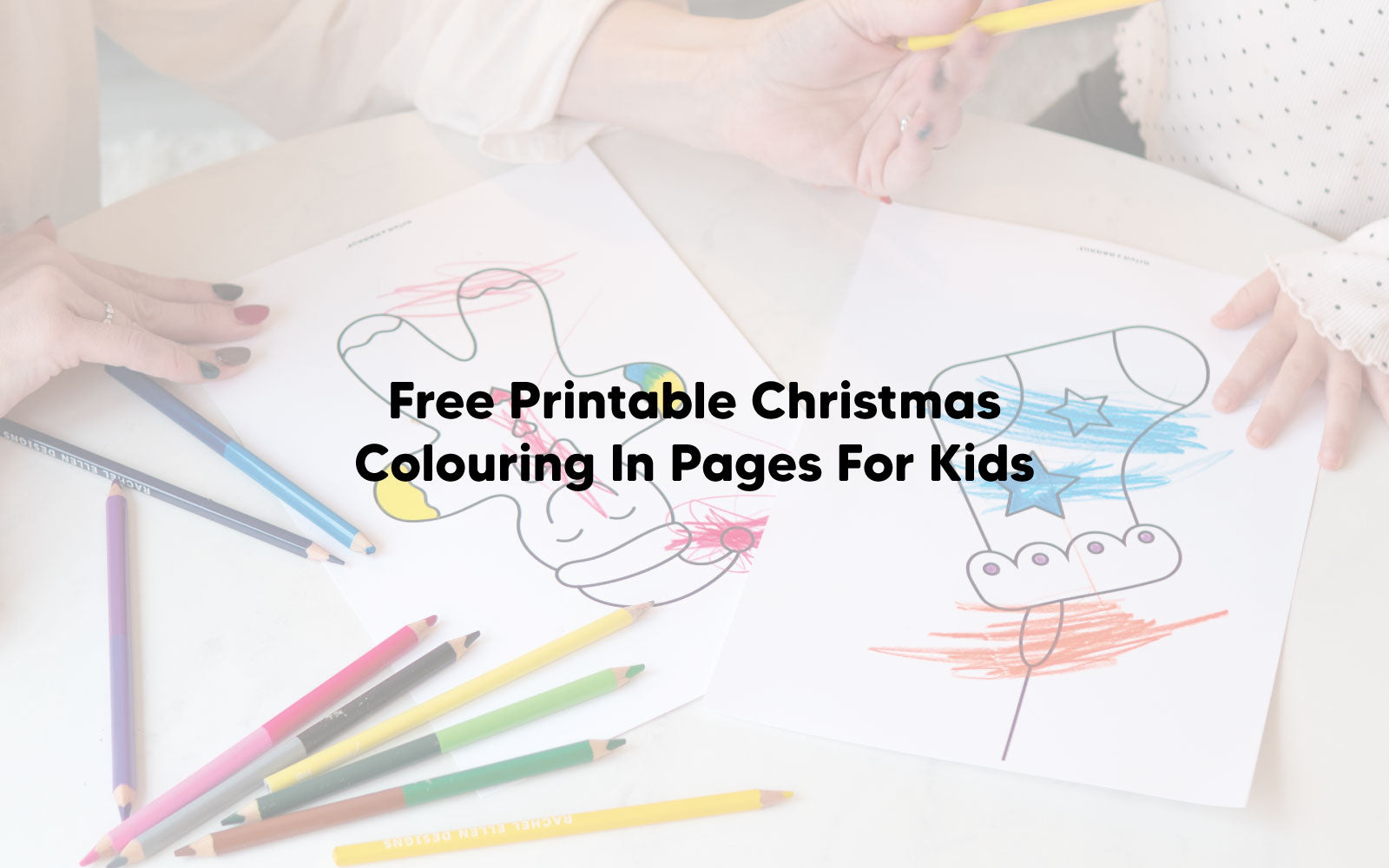 Free Printable Christmas Colouring In Pages Banner