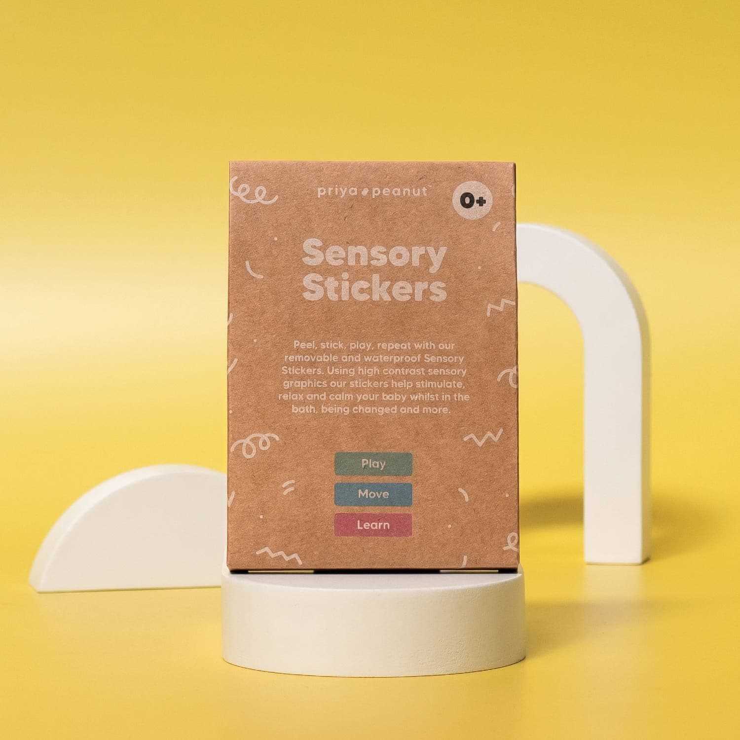 Set di adesivi sensoriali da 0+ mesi