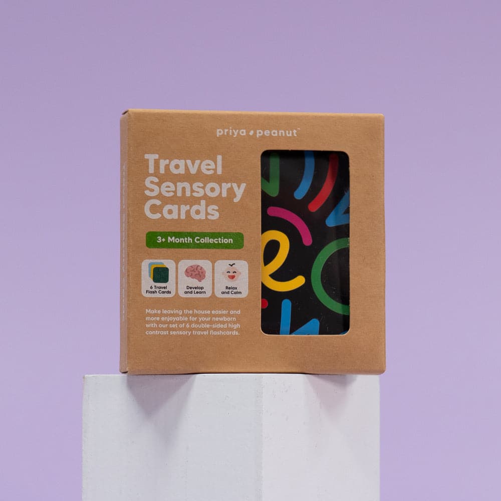 0+ mois de voyage Sensory Flashcard Toy