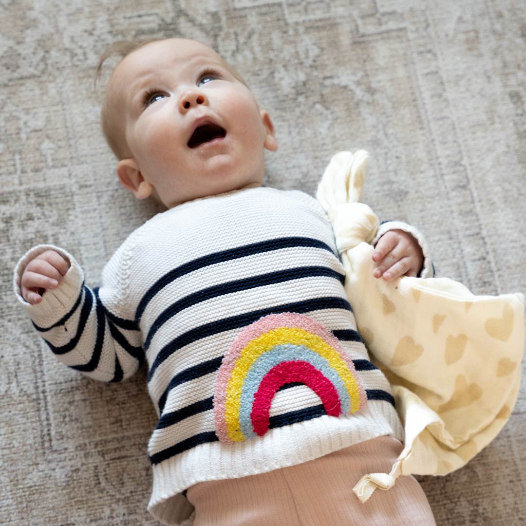 Heart Muslin Comforter - Biege