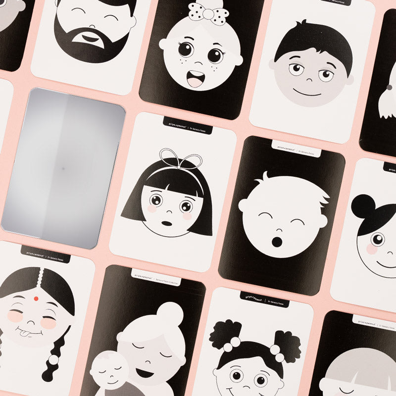 Tarjetas de Flash de Caras Sensoriales (0+ Meses)