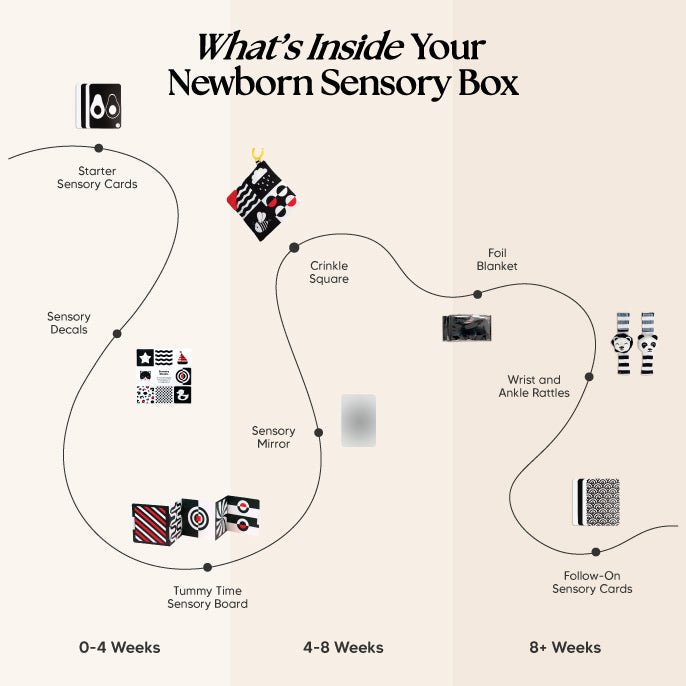 The Newborn Sensory Box (0-6+ mesi)