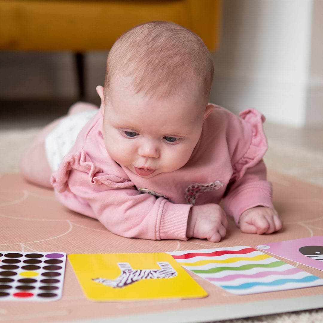 Flashcard sensoriali per bambini a colori di 3+ mesi
