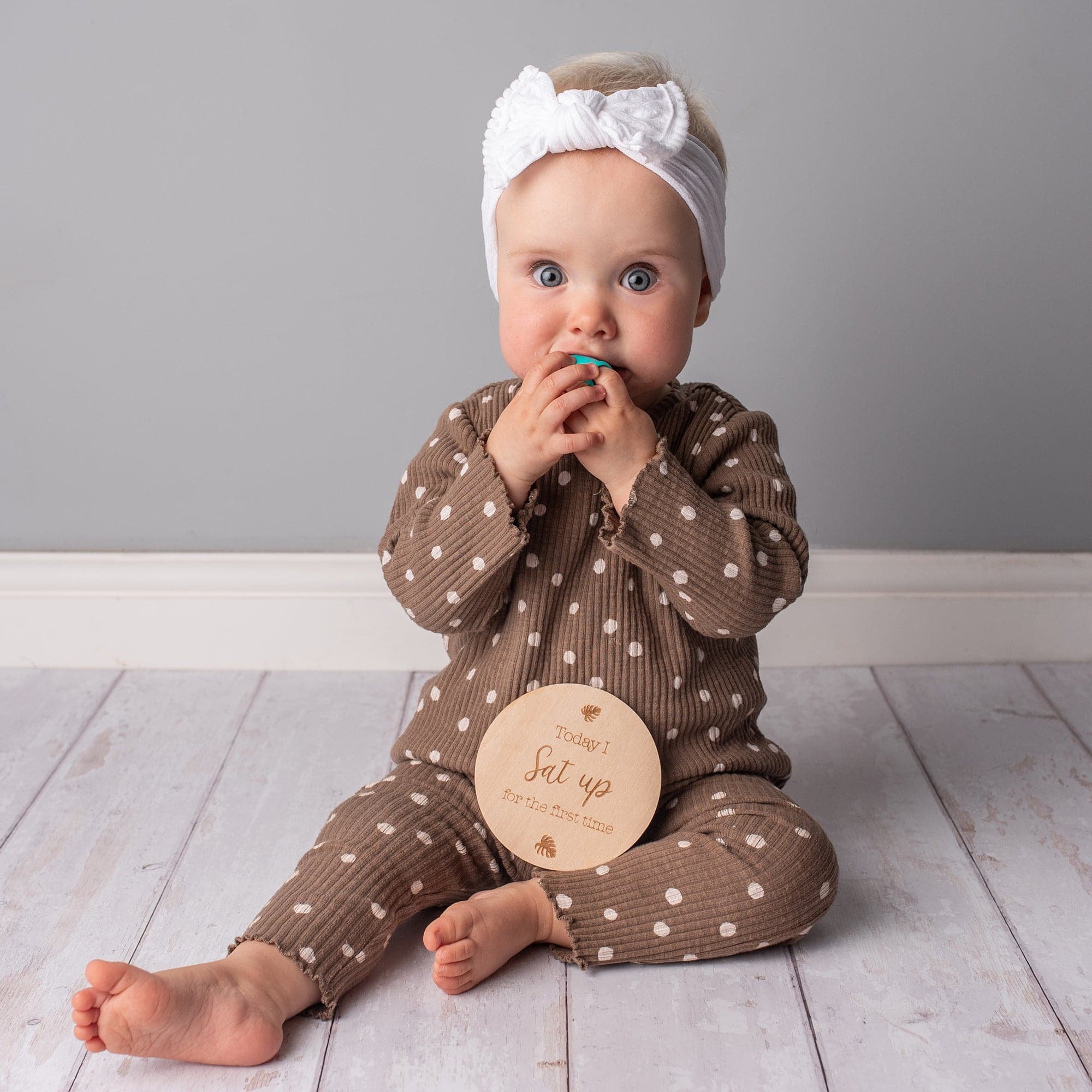 Wooden Baby Milestone Discs - Lifestyle 1